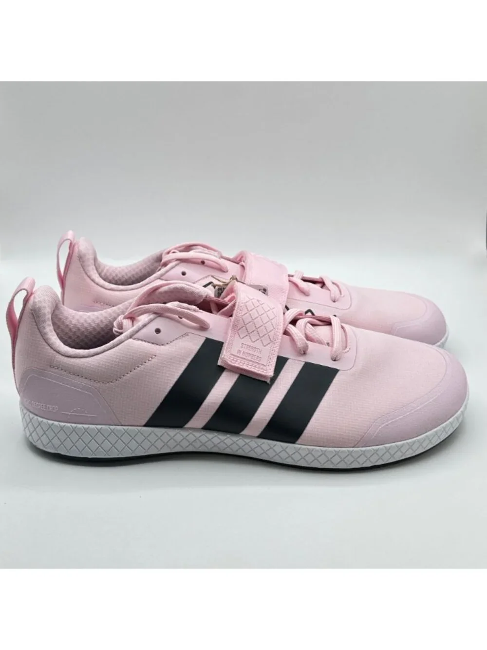 Men's Adidas The Total 2 Weightlifting Shoes Clear Pink Core Black Sz10 JP9869